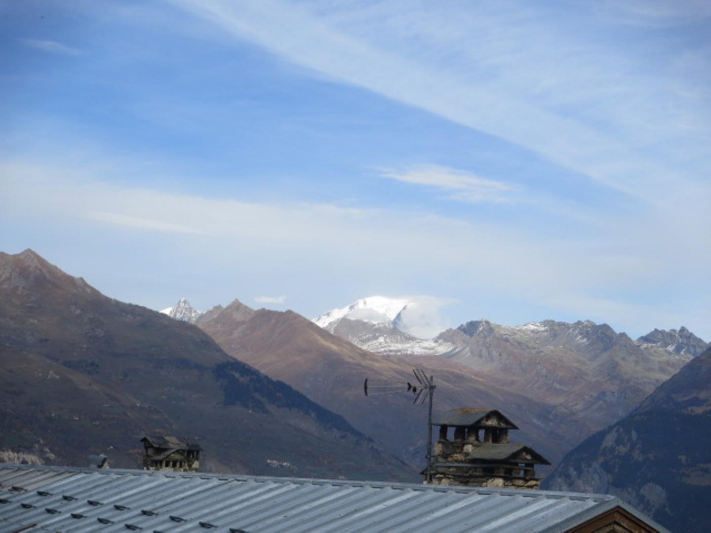 Vue sur le Mont Blanc depuis la chambre